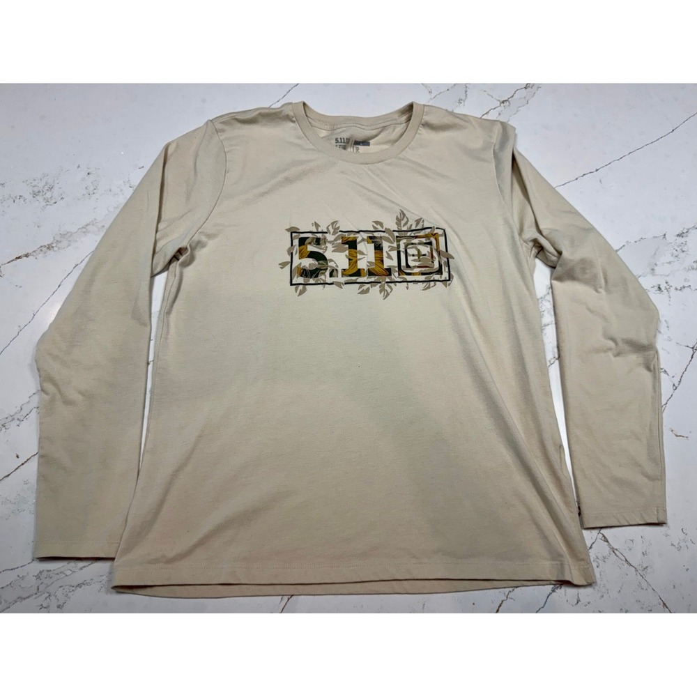 5.11 Tactical Woodland‎ Camo Fill Long Sleeve Tee Size Large